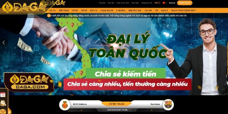 Đại Lý DAGA Cơ Hội Vàng Cho Người Đam Mê Cá Cược Trực Tuyến 1 Chương trình đại lý DAGA